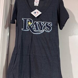 NWT women’s MLB Tampa Bay Rays V-Neck T-Shirt - large